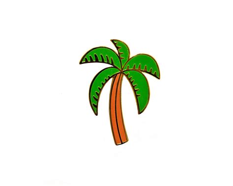 Palm Tree Enamel Pin Pin And Patches Palm Print Lapel Pins Palm