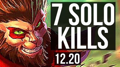 WUKONG Vs SETT TOP 7 Solo Kills 1 1M Mastery KR Master 12 20