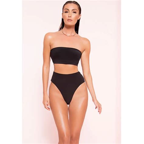 Push Up Swimsuit Women Sexy Brazilian Bikini Black Bikini Set Halter