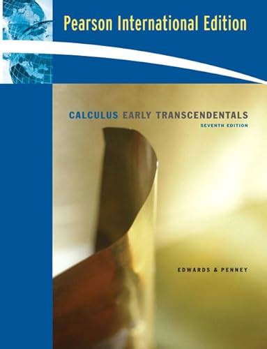 Calculus Early Transcendentals International Edition Edwards C