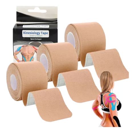 Kit Fita Kinesio Tape Bandagem Funcional Fisioterapia M Mercadolivre