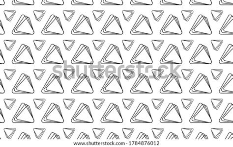 Geometric Triangel Flowing Out Seamless Pattern Stock Vector Royalty