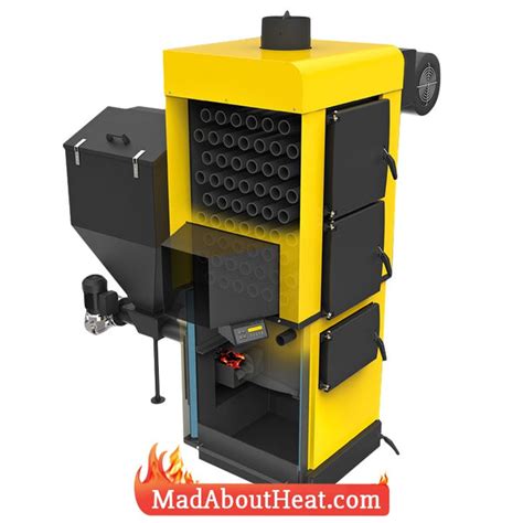 Abi 50kw Air And Hot Water Wood Pellet Biomass Boiler Heater Mad About Heat