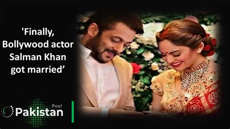 ‘Finally, Salman Khan got married’ - Pakistan Post