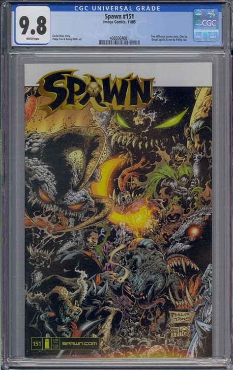 Spawn 151 Cgc 98 Two Different Covers Exist By Greg Capullo And Philip