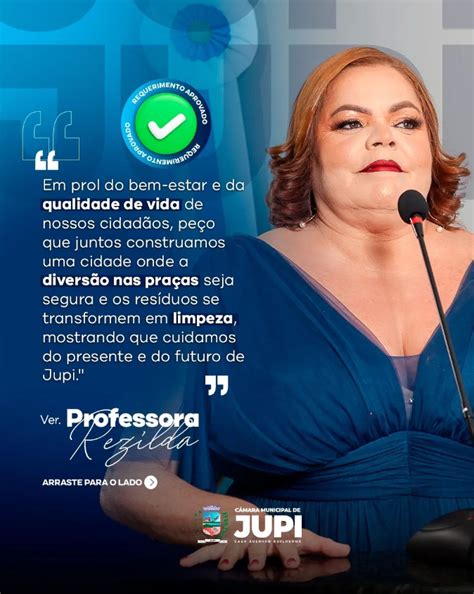 C Mara De Jupi Vereadora Rezilda Apresenta Dois Requerimentos Incr Veis