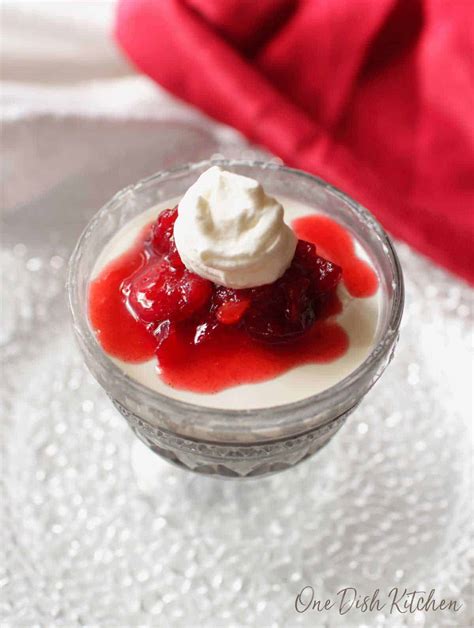 Easy Panna Cotta Recipe Single Serving One Dish Kitchen