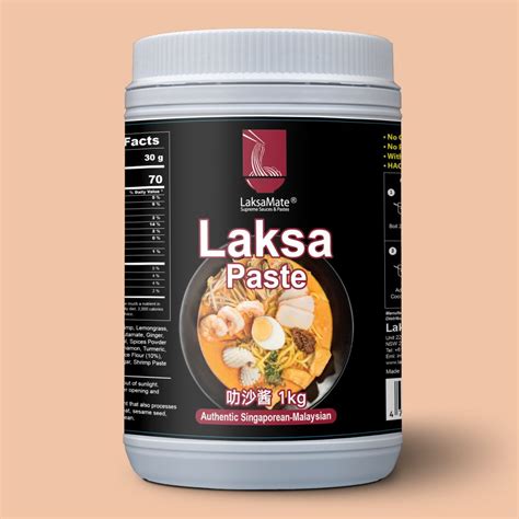 Laksa Paste Jar 500g X 12 Carton Laksamate Supeme Sauces And Pastes