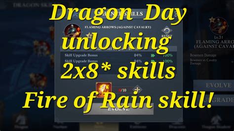 King Of Avalon 2x8 Dragon Star Skills Unlocked Fire Of Rain Skill