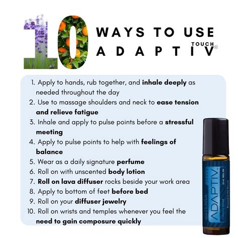 Adaptiv Touch Ways To Use Doterra Unscented Body Lotion