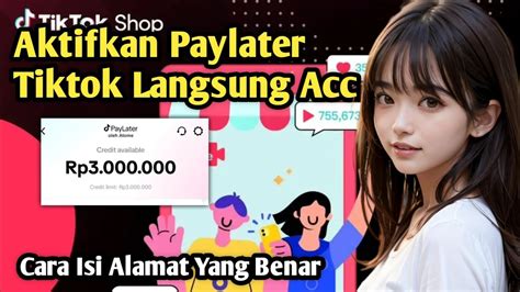 Cara Daftar Paylater Tiktok Shop Dan Cara Aktifkan Paylater Nya