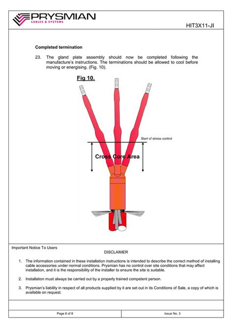 Kv Heat Shrink Cable Terminations Prysmian Hit Xb Core