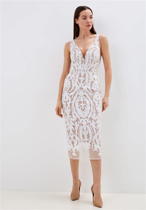 Платье Rich Naked Melissa midi Dress цвет белый MP002XW00QWK купить в интернет магазине