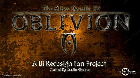 Artstation Oblivion Ui Redesign Elder Scrolls Iv