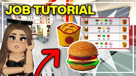 How To Work At Blox Burgers Tutorial Bloxburg Youtube