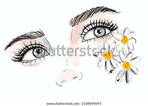 Woman Eyes Drawing Sketch Hand Drawn Stock Vector (Royalty Free) 2188094093 | Shutterstock