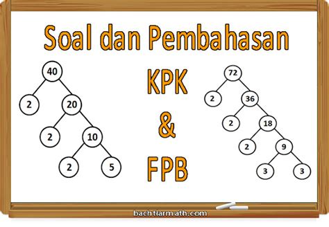 Soal Dan Pembahasan Kpk Dan Fpb Bachtiarmath