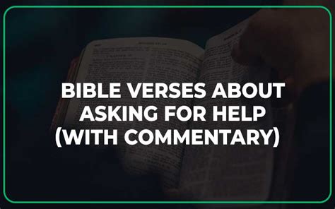 25 Bible Verses About Asking For Help (With Commentary) - Scripture Savvy