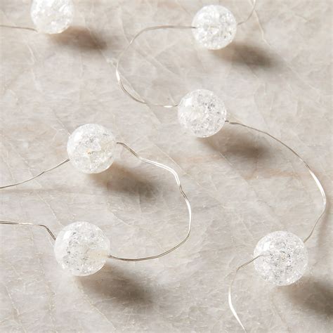 Mini Textured Warm White String Light 17 Cb2