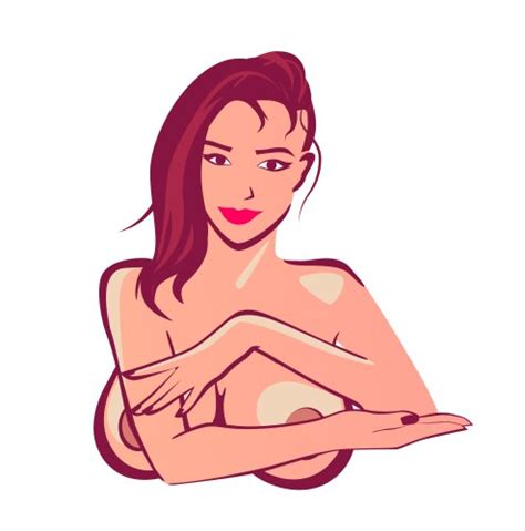 Pop Art Nude Naked Blonde Girl Royalty Free Vector Image