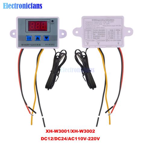 XH W3001 XH W3002 LED Digital Display Temperature Control Switch