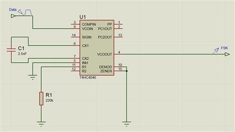 Fsk Modulation And Demodulation Circuit Diagram Fsk Demodula