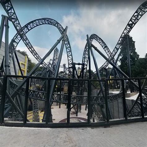 The Smiler (roller coaster) - most inversions in Alton, United Kingdom ...