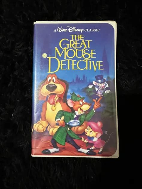 Walt Disney Classic The Great Mouse Detective Vhs Black Diamond Vintage 88 Eur 7 35