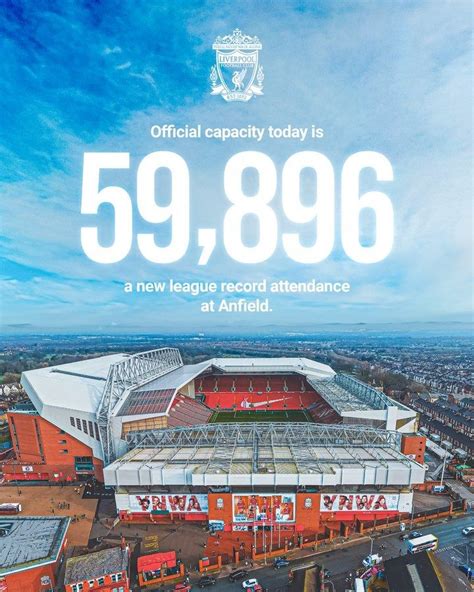 Liverpool Fc Op X A New League Record Attendance At Anfield Today 🏟️👏