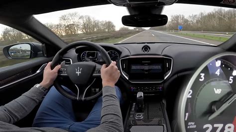 See Maserati Ghibli Trofeo V Attempt A Top Speed Tun On Autobahn