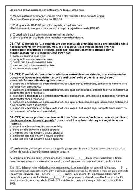 Exercicios Coes O E Coer Ncia Pdf