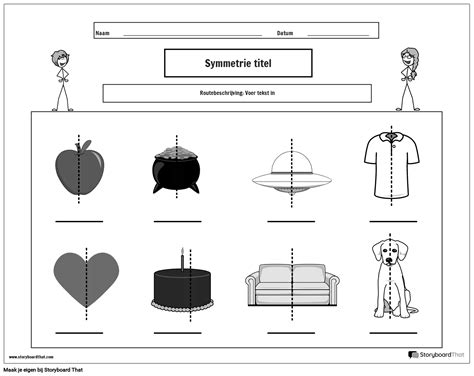 Symmetrie Werkblad Bw Storyboard Por Nl Examples