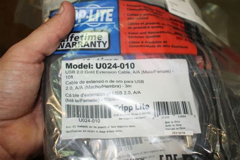 Box Of 50 Tripp Lite Usb 2 0 Gold A A Extension Cable U024 010 Ebay