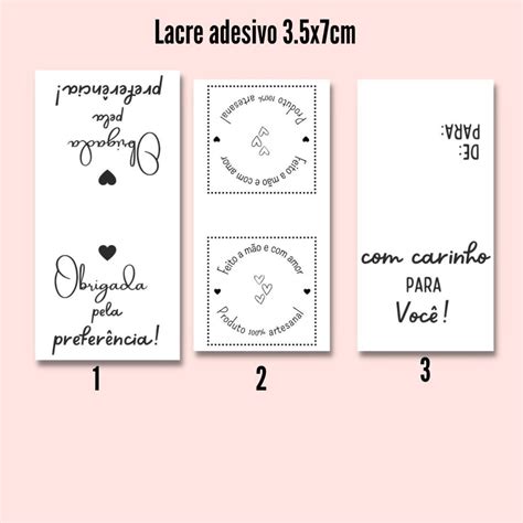 Adesivo Lacre Fecha Sacola Elo7 Produtos Especiais