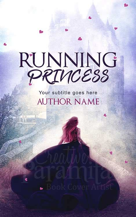 Running princess fantasy castle premade book cover design