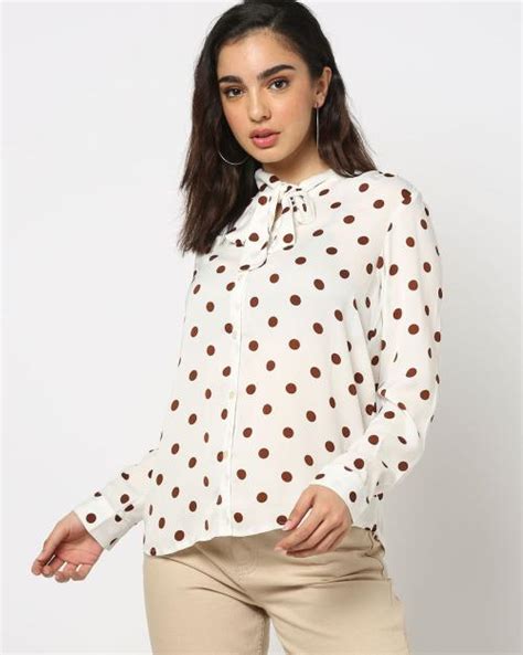 Buy Polka Dot Print Shirt Online At Best Prices In India Jiomart