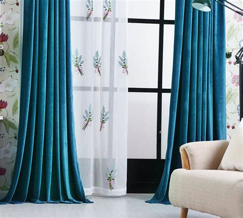 Pair Of Royal Blue Velvet Curtains Bedroom Velvet Curtains Etsy