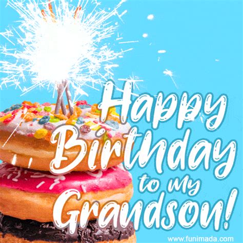 Happy Birthday Grandson Animated GIFs - Download on Funimada.com