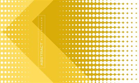 Premium Vector Geometric Yellow Halftone Abstract Background