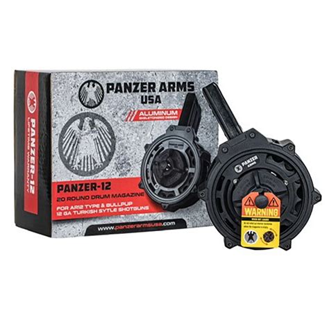 Panzer Arms Ar Gauge Round Drum Skeletonized Aluminum Dk