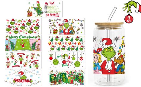 Amazon Gygot Sheets Christmas Uv Dtf Cup Wrap Transfer For Glass