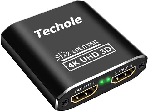 Hdmi Splitter In Out Techole K Way Hdmi Splitter Aluminum