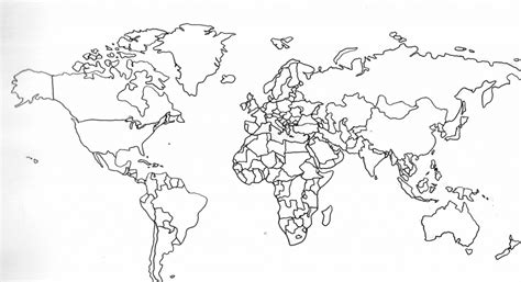 Printable Labeled World Map