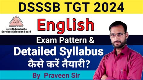 Dsssb Tgt English Dsssb Tgt English Syllabus In Detail Exam