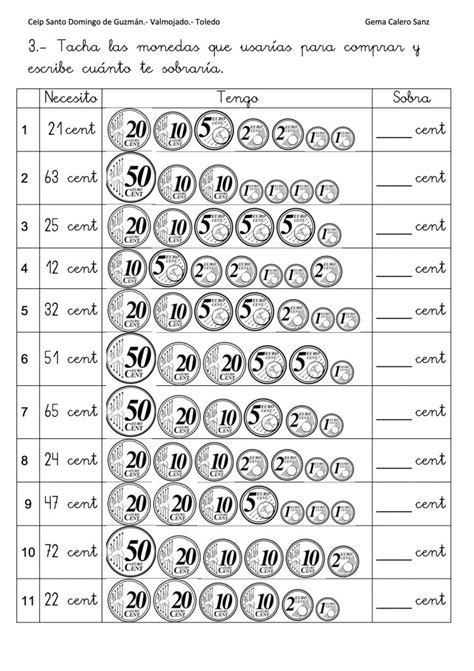 Trabajamos Monedas De Céntimos Actiludis