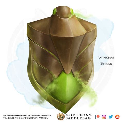 2 {the Griffon S Saddlebag} Stinkbug Shield Armor Shield Thegriffonssaddlebag Griffons