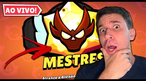 RUMO A MESTRE No MODO RANQUEADO BRAWL STARS AO VIVO YouTube