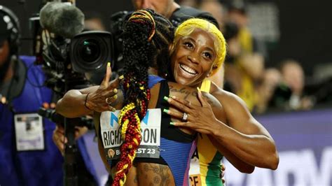 ShaCarri Richardson Gives Jamaican Bronze Medalist Shelly Ann Fraser