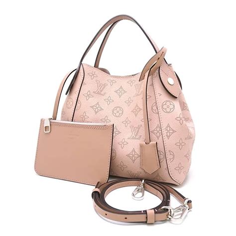 Set Túi Xách Nữ Louis Vuitton LV Mahina Hina PM Magnolia WAY Bag Màu Hồng Nude Vua Hàng Hiệu