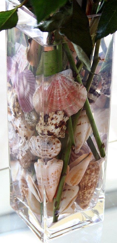 Jackie Good Idea For Your Shells Put Flowers From Your Garden In The